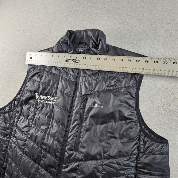 L.L.Bean Tennessee Distilling Logo Vest Men's XL Black Insulated Outerwear - Picture 14 of 14